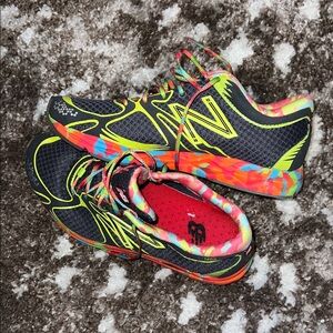 New Balance RC1400 Gray and Neon Sneakers